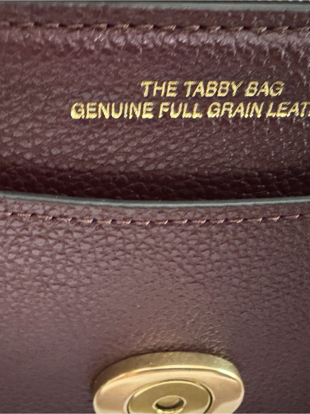 NWOT Coach Tabby 26 in Merlot - Picture 8 of 14
